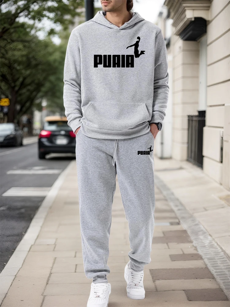 Winter Clothing Gear - Męski Zestaw/Bluza z Kapturem/Spodnie 2026 Jesień