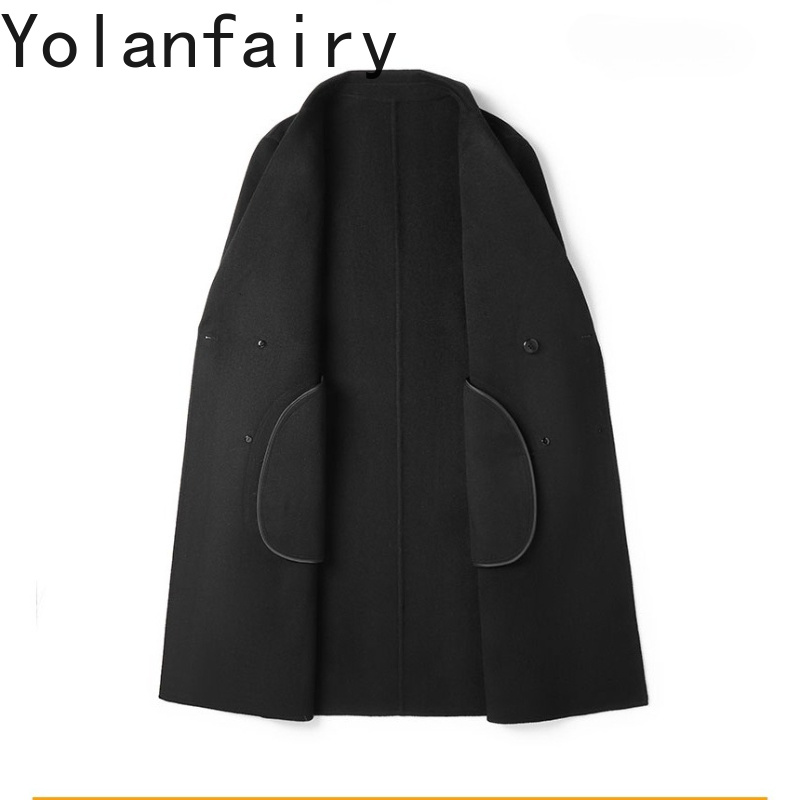 Quality Winter Clothing Jacket - YOLANFAIRY 100% Czysta Wełna Płaszcz Męski