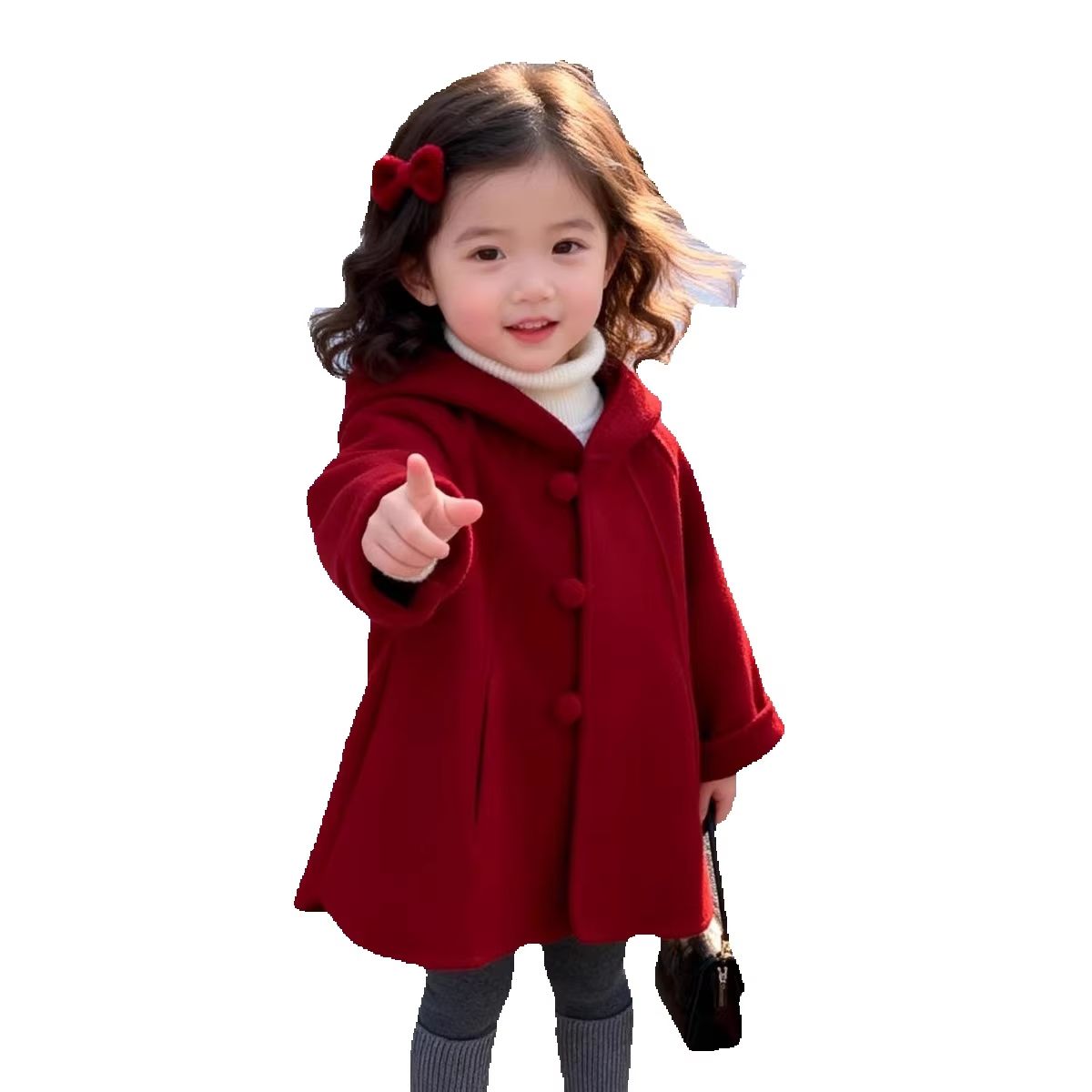 Dziewczęcy płaszcz wełniany na – Winter Clothing Baby recenzja i cena