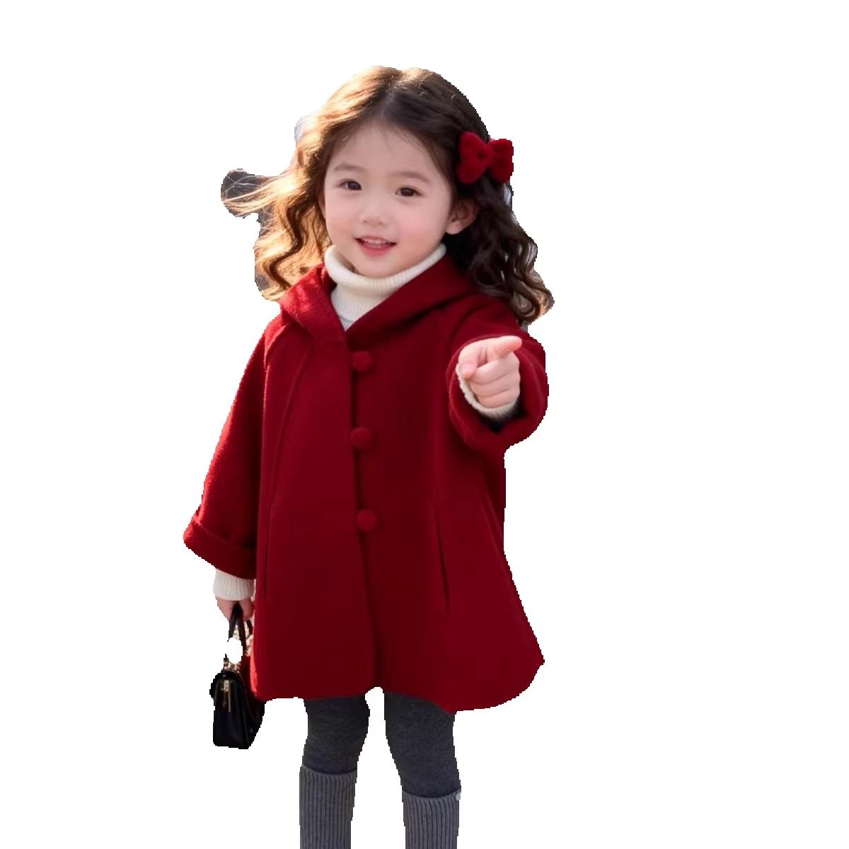 Dziewczęcy płaszcz wełniany na – Winter Clothing Baby recenzja i cena