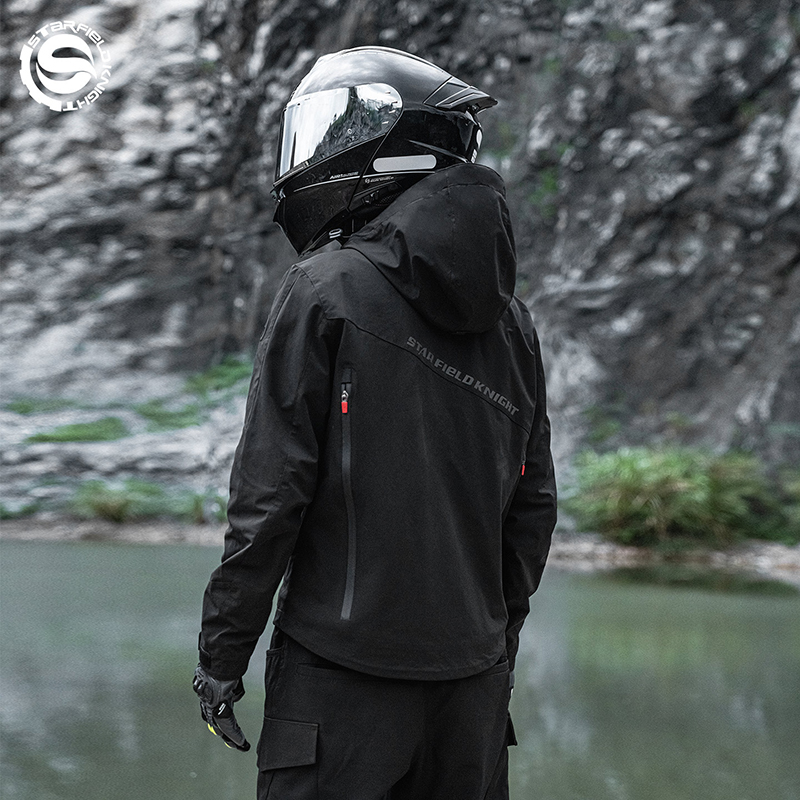 Czarna kurtka motocyklowa SFK  – Quality Winter Clothing Jacket recenzja i cena