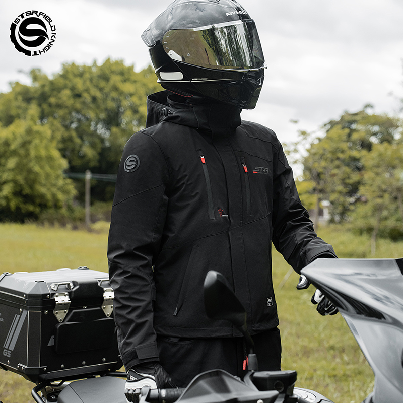 Czarna kurtka motocyklowa SFK  – Quality Winter Clothing Jacket recenzja i cena