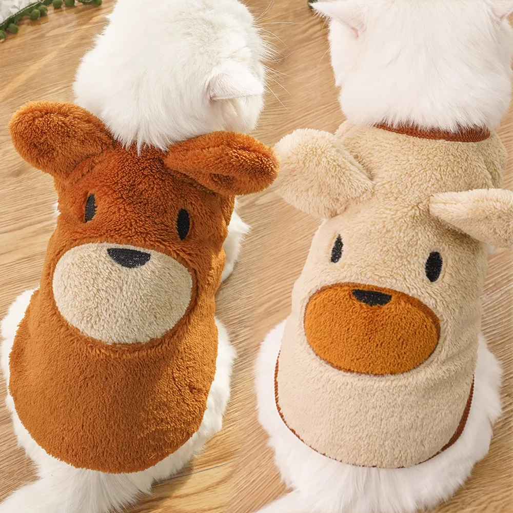 Zimowe pluszowe ubranka dla ps – Winter Clothing Accessories recenzja i cena