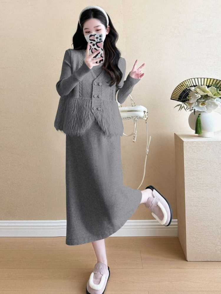 Zestaw dwuczęściowy w eleganck – Winter Clothing Accessories recenzja i cena