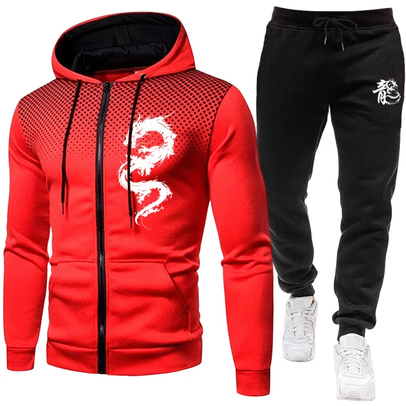 Męski Zestaw z Nadrukiem Smoka – Winter Clothing Gear recenzja i cena